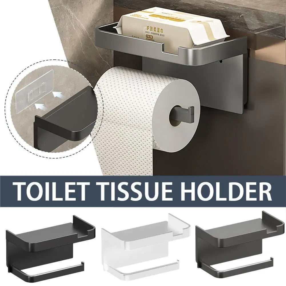 porte serviettes toilette moderne adhésif noir transparent marbre minimaliste porte boîtes mouchoirs humides lingettes