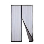 rideau porte maille fine velcro anti insectes noir moderne auto agrippant 100x210cm
