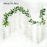 guirlande florale artificielle cascade violet blanc rose bleu mariage anniversaire extérieur