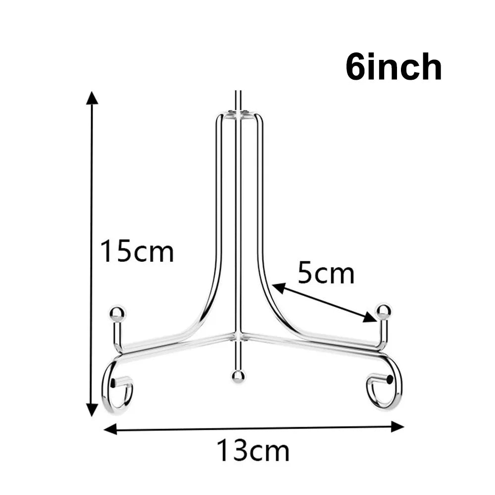 supports assiettes réutilisables or argent modernes clips élégants 10 12 cm