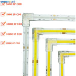 connecteur angle droit bande led cob transparent 5mm 8mm 10mm 2pin 3pin 4pin