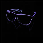 lunettes soleil lumineuses clignotantes filament led occasion fête moderne couleurs vives variées