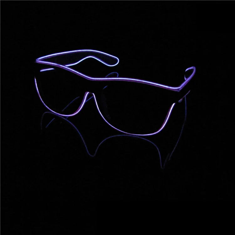 lunettes soleil lumineuses clignotantes filament led occasion fête moderne couleurs vives variées