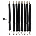 attaches lit clips métalliques couleur noir blanc beige pack 10pcs fixations housse matelas
