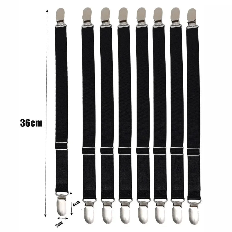 attaches lit clips métalliques couleur noir blanc beige pack 10pcs fixations housse matelas