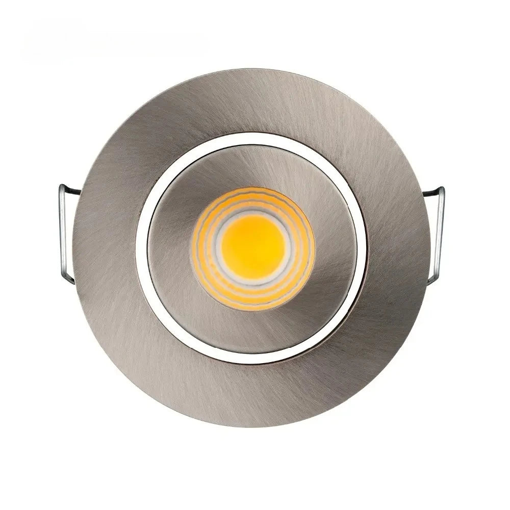 spots led or argent noir lisses modernes transformateur 45° blanc chaud 2700 3500k