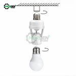 convertisseur led e27 pire capteur mouvement douille lampe moderne instruction blanc