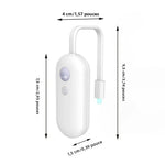 lampe toilette led veilleuse adhésive détection mouvement changement couleurs usb moderne blanc
