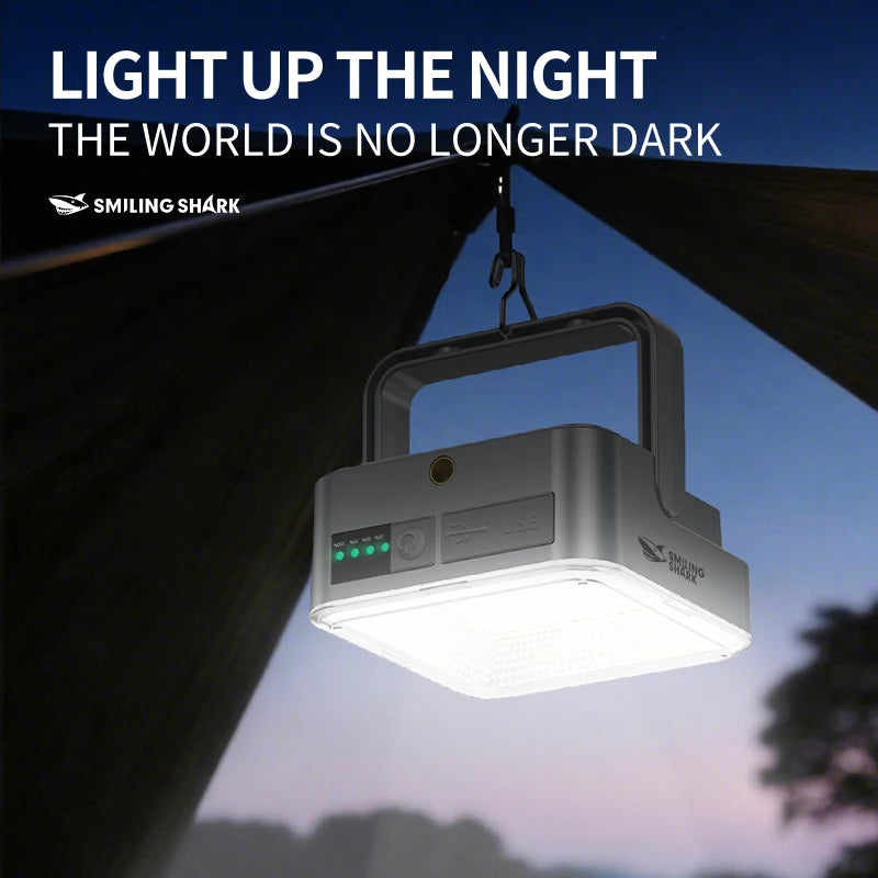 lampe poche rechargeable gris moderne compact anneau suspension port usb solar charge port