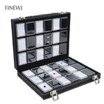 boîte rangement bijoux noir moderne cadenas boîtes transparentes.storage organizer jumbo sizegems