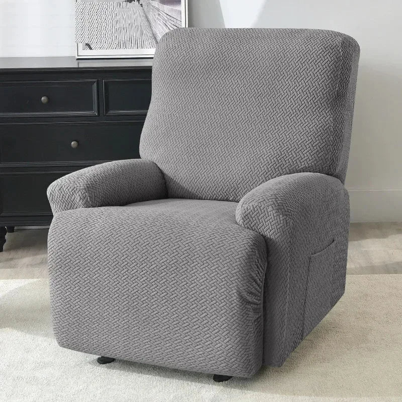 housses fauteuil relax tissu motifs gris moderne adhésif poche salon extérieur