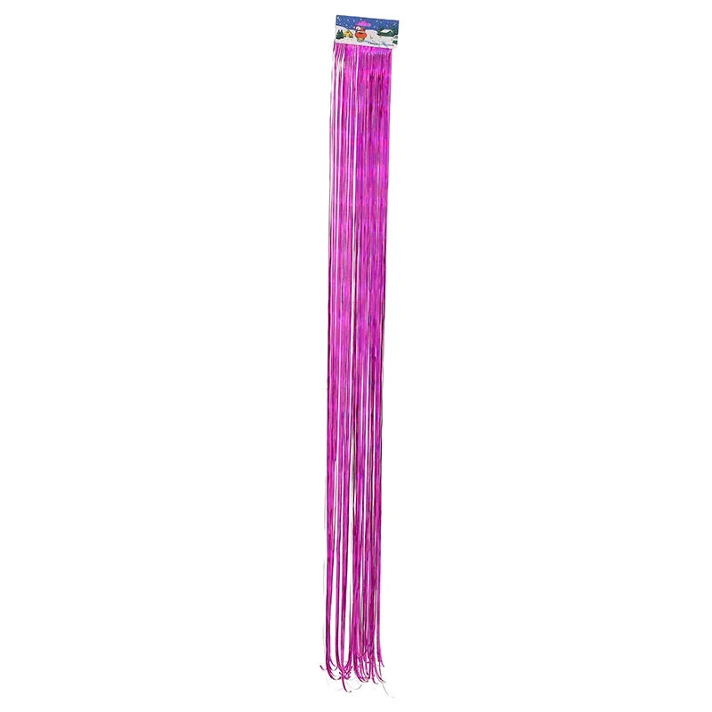 rideau festif pailleté franges rose gold noir violet rouge clips blancs HAPPY BIRTHDAY argentées