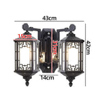 applique murale led bronze doré grille géométrique classique éclairage chambre entrée moderne vis fixation
