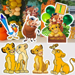 Décoration anniversaire Roi Lion Simba panneau KT