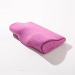 taie d'oreiller microfibre bleu foncé coussin ergonomique jacquard respectueux environnement