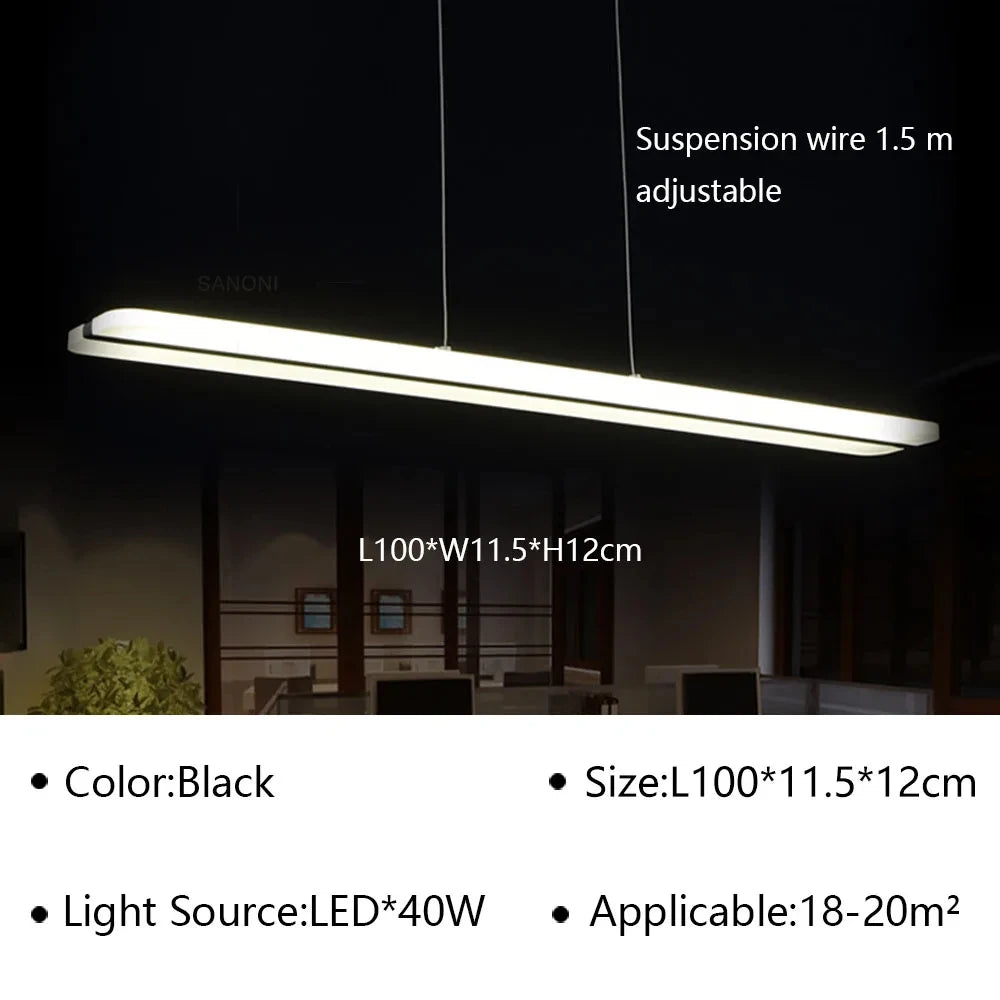 suspension lumineuse moderne led blanc noir ondulé chrome semi encastré télécommande tricolore