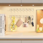 présentoir mural transparent bijoux accessoires cheveux crochets moderne minimaliste adhésif
