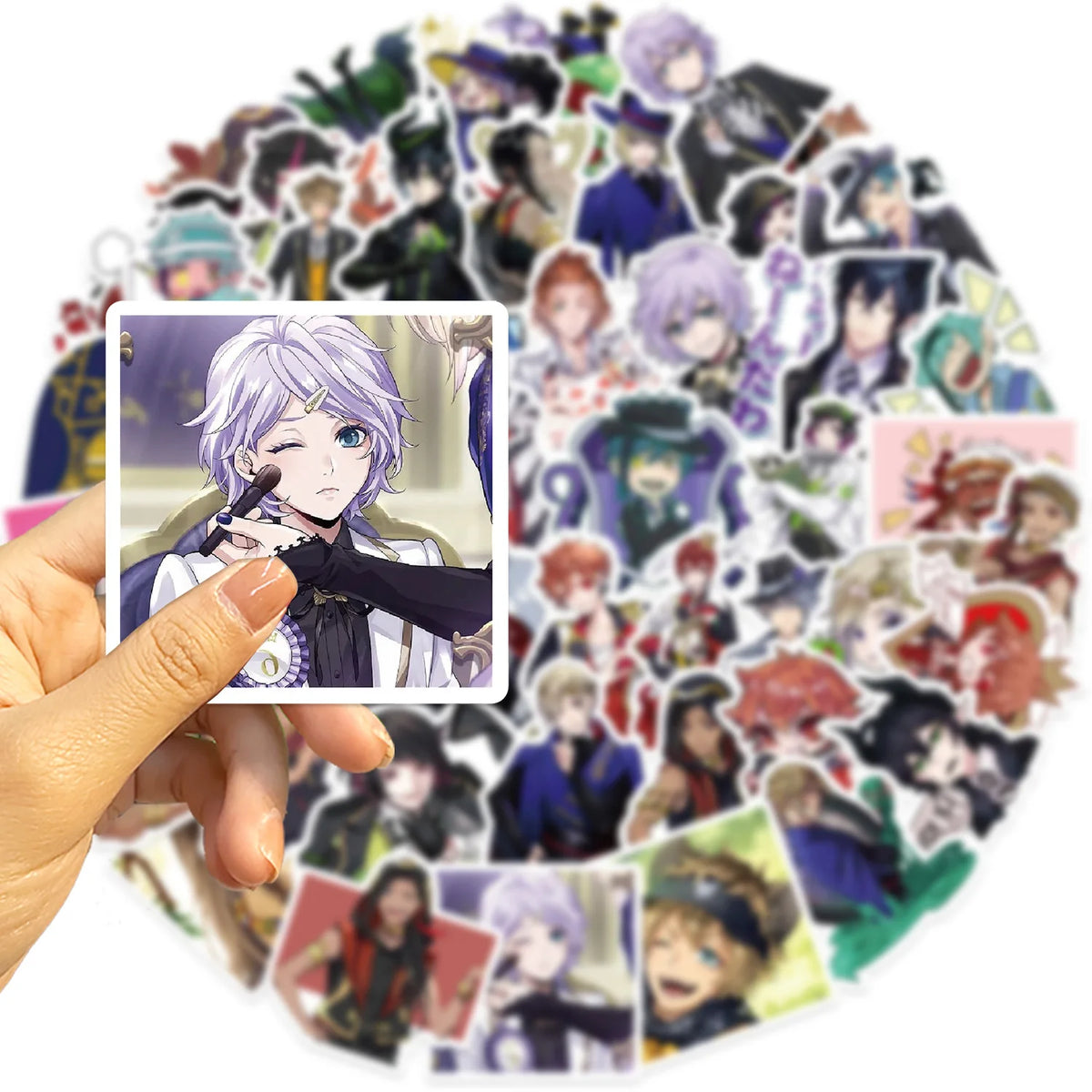 sticker disney personnages anime adhésifs divers couleurs blanc noir bleu rouge transparent PVC