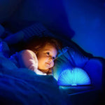 lampe led pliable forme livre couleurs blanc rose bleu moderne chambre table