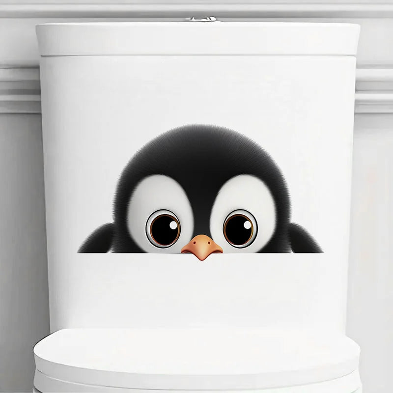 autocollants muraux oiseau dessin animé adhésifs animaux compagnie moderne pvc noircoloré chambre salon entrée