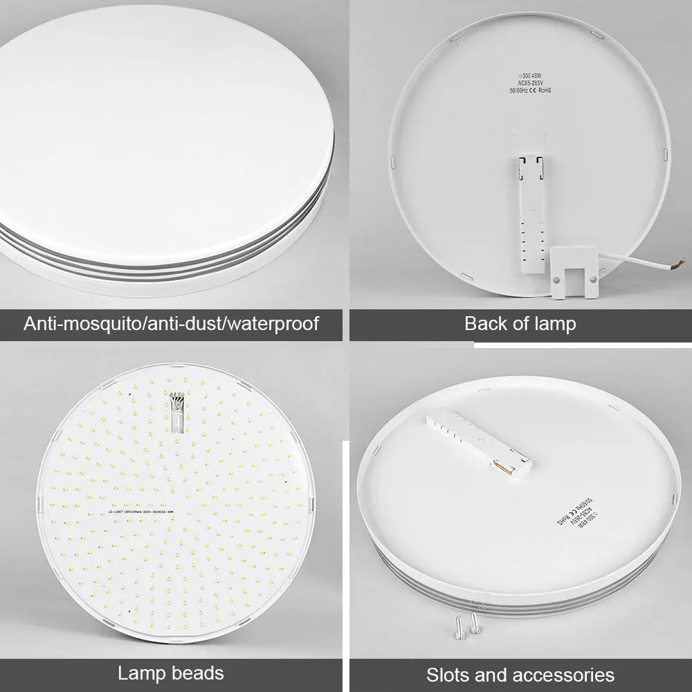 plafonnier led moderne blanc économique facile.surface encastrée interrupteur tactileflux lumineux 249 2000w
