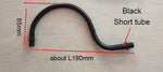 tube flexible or noir embout fileté m10 base circulaire lampe e27 moderne vis fixation
