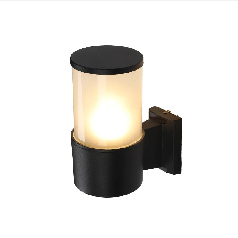 lampe murale moderne éclairage quotidien 12W LED étanche noir fixée mur entrée chambre étude