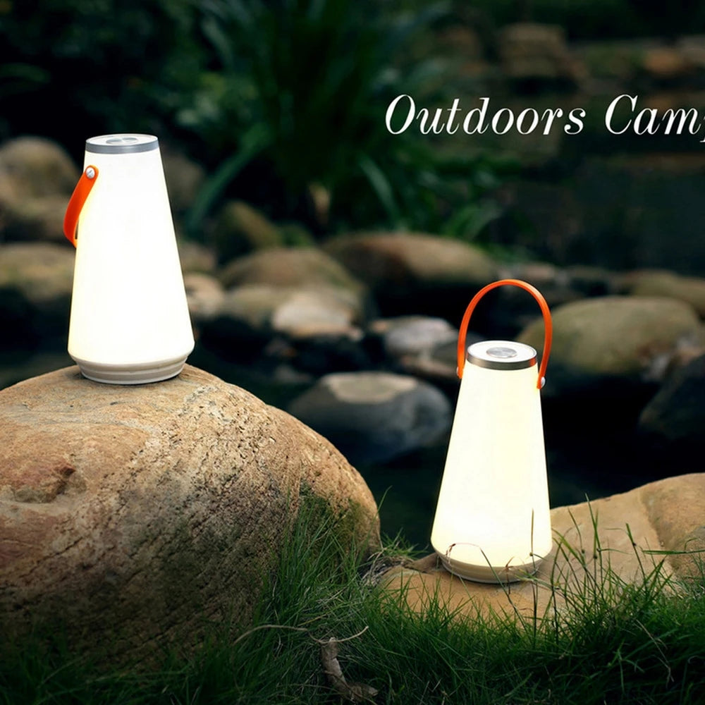 lampe camping rechargeable led blanc orange moderne étanche annuaire fixation usb