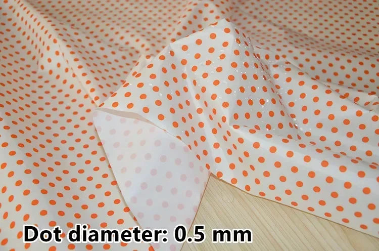 tissu imprimé imperméable motif points blancs coton bricolage couture décoration intérieur multi couleur