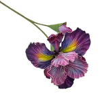 bouquet fleurs artificielles iris réalistes décoration intérieure mariage fête rose blanc violet bleu jaune
