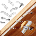 clips fixation ruban led blanc lumieres led opaques clips transparents vis moderne 10mm 8mm