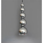 Suspension moderne argentée boules multiples salon chambre éclairage 15 30m² cordon noir