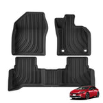 tapis sol voiture noir rayures horizontales moderne tpe avant arrière