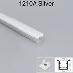 profils d'éclairage led aluminium blanc noir clips moderne 7mm 9mm 10mm 12mm