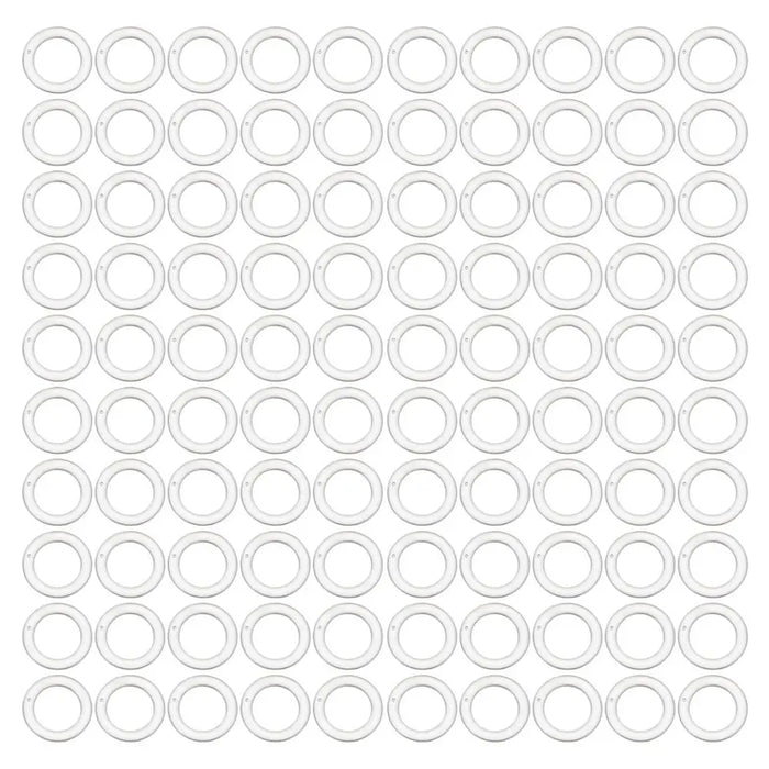 anneaux suspension transparents plastique modernes accessoires rideaux decoration intérieure sans motif blanc