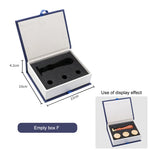 boîtes cadeaux cachets cire bleu vert marron classiques fermoirs magnétiques doublure mousse noire