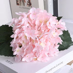 bouquet hydrangeas artificiels soie rose jaune gris bleu violet blanc moderne decoration mariage