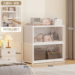 étagère bagages moderne acier inoxydable blanc anti poussière niveaux 42 cm