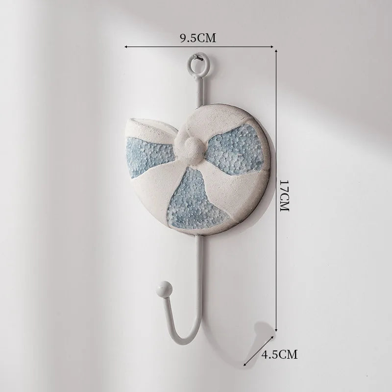 porte sacs décoratifs marin pois géométrique bleu blanc gris