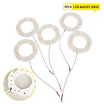 anneaux fixation blancs ampoules led cfl câbles bleus noirs modernes