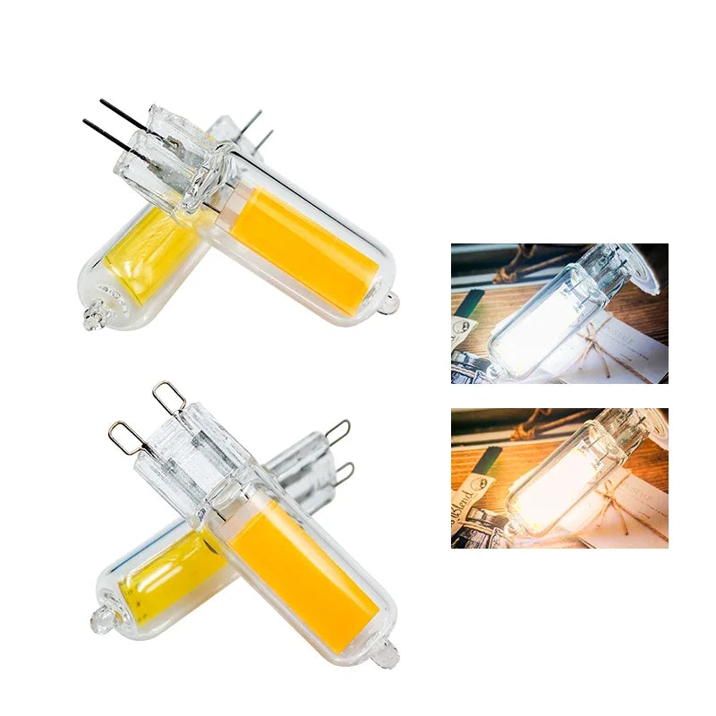ampoule led filament g4 g9 lustre moderne blanc chaud froid décoration intérieur salon