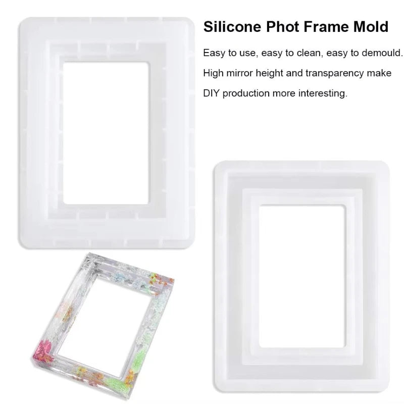 moulages silicone transparent modernes cadre photo décoration maison pratique statuettes lettres