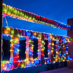 guirlande lumineuse led multicolore moderne 32m 300leds extérieure solar ip65