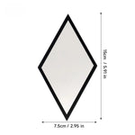 miroirs adhésifs géométriques modernes noirs dorés salle bain couloir décoration brillante ornementnels autoadhésifs