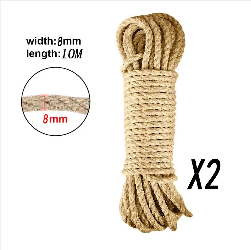 corde gratter chats texture naturelle fibres apparentes rustique marron clair jouet protéger meubles accessoris