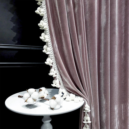 rideaux velours gris blanc luxe moderne opacité salon chambre maison haut gamme