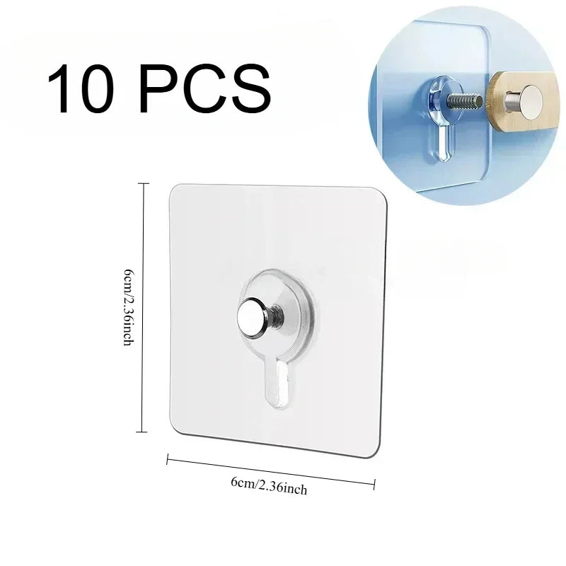crochets adhésifs auto collants sans perçage cadre photo horloge affiche multiprise pvc charge 6kg