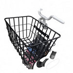 panier vélo acier noir grille moderne clips fixation durable étanchearrière vélo.storage
