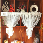 rideau tulle blanc dentelle motifs floraux translucide classique romantique maison 100cmx213cm