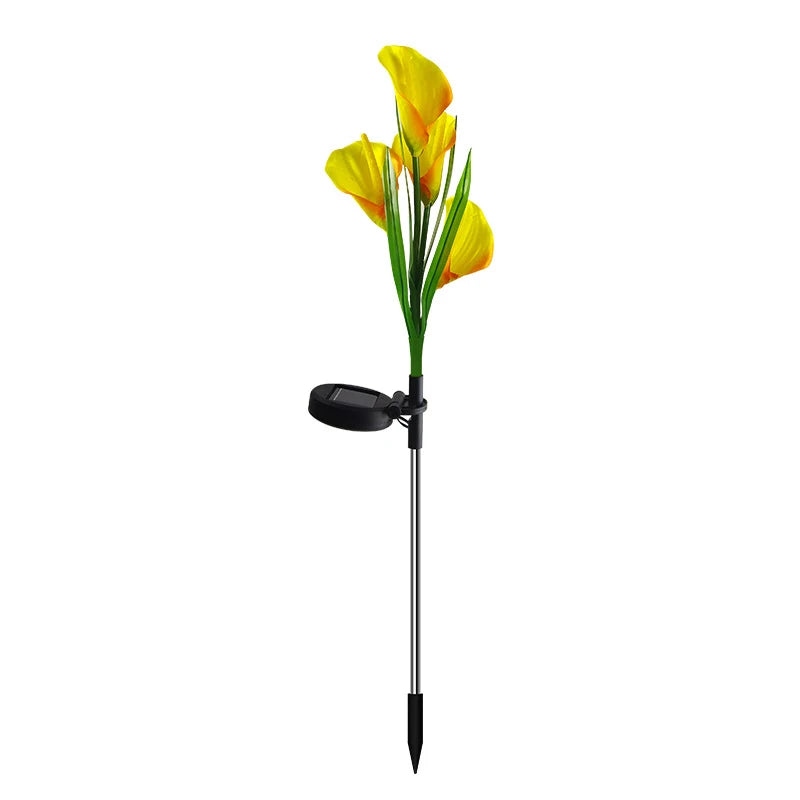 bouquet tulipes artificielles fleurs rouge rose jaune clips solaires extérieur moderne
